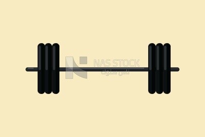 Weight lifting equipment, icons and templates, vector illustrator