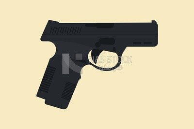 Gun, icons and templates, vector illustrator