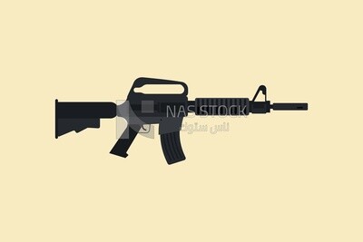 Gun, icons and templates, vector illustrator