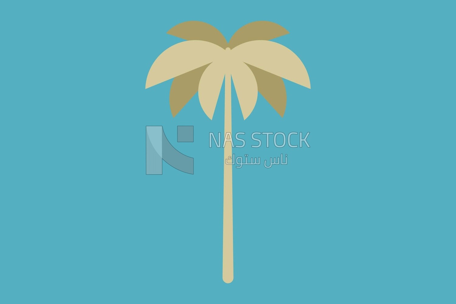 Icon of a palm tree, icons and templates, vector illustrator