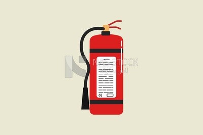 Fire extinguishing tube, icons and templates, vector illustrator