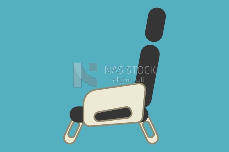 Bus chair, icons and templates, vector illustrator