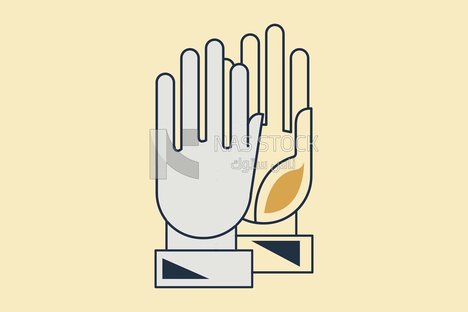Two hands icon, icons and templates, vector illustrator