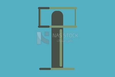 Green sledgehammer icon, icons and templates, vector illustrator