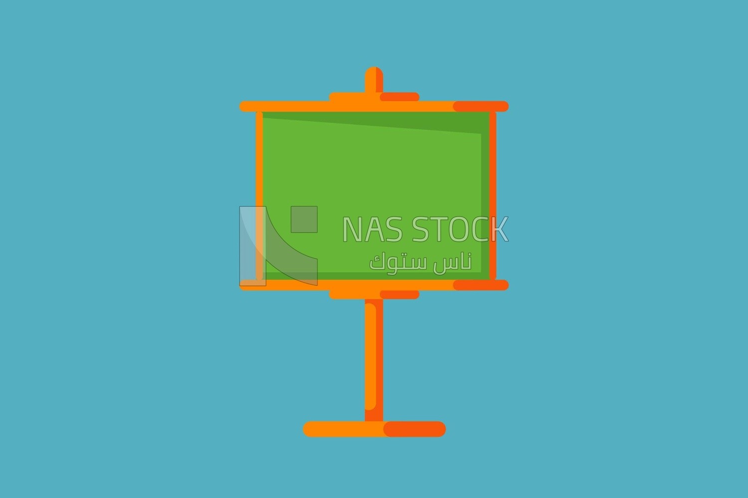 Green board, icons and templates, vector illustrator