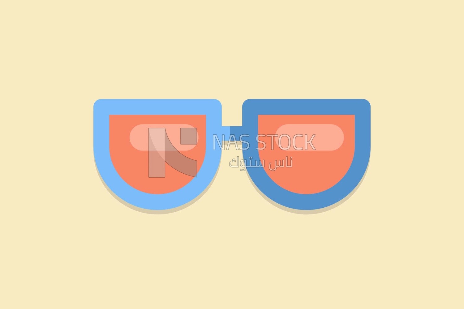 Glasses, icons and templates, vector illustrator