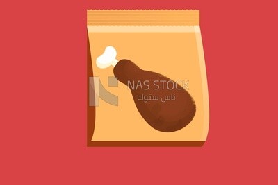 Chicken bag icon, icons and templates, vector illustrator