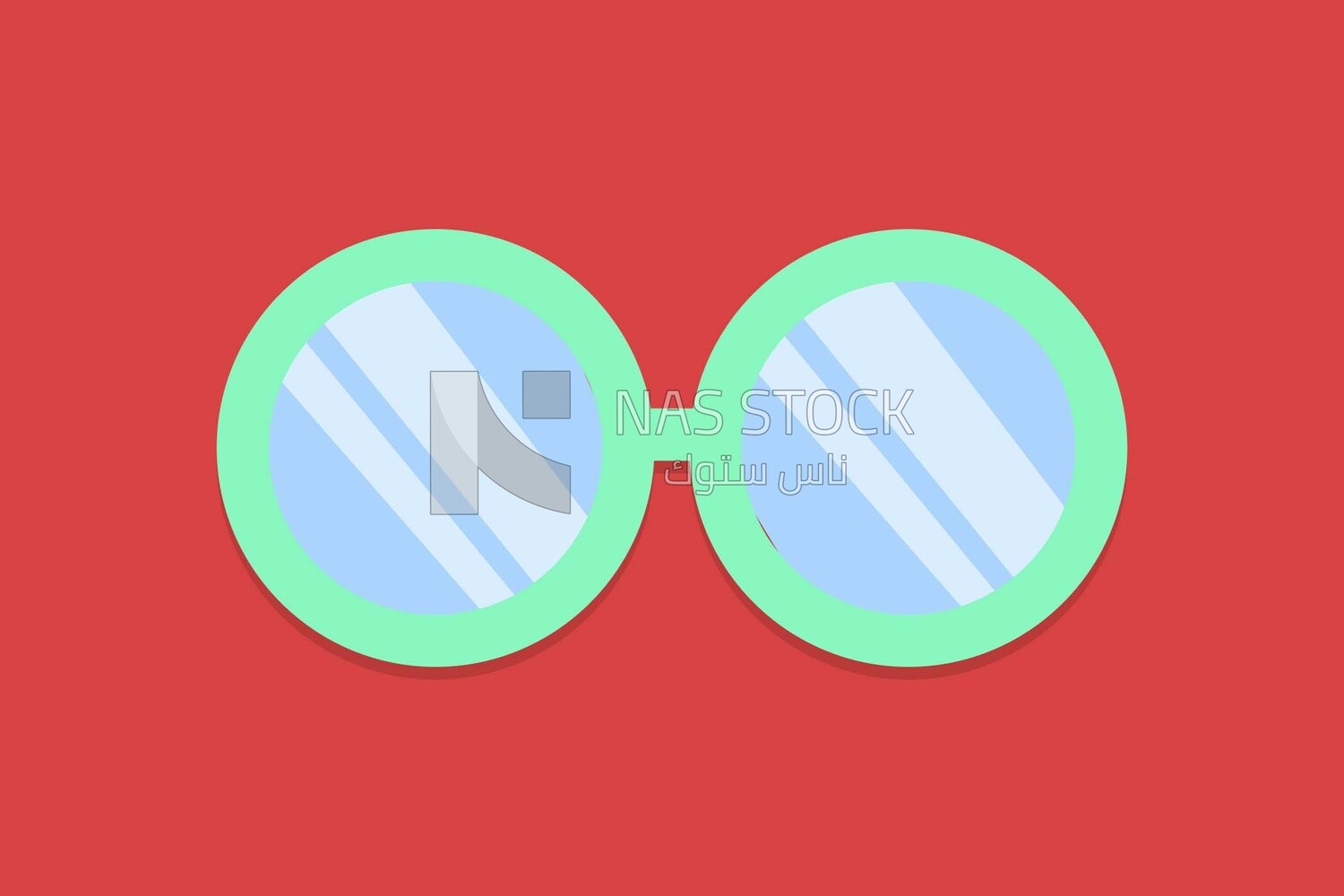Glasses, icons and templates, vector illustrator