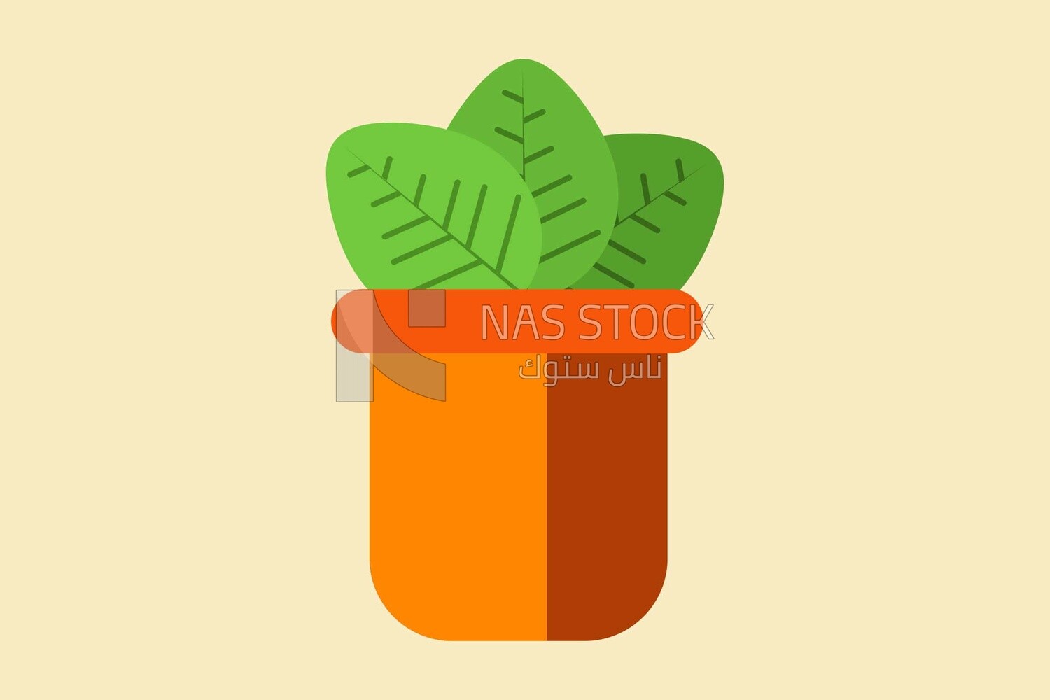 Green plant, icons and templates, vector illustrator