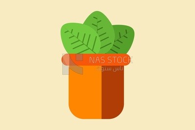 Green plant, icons and templates, vector illustrator