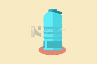 Bottle icon beside a drop of water, icons and templates, vector illustrator