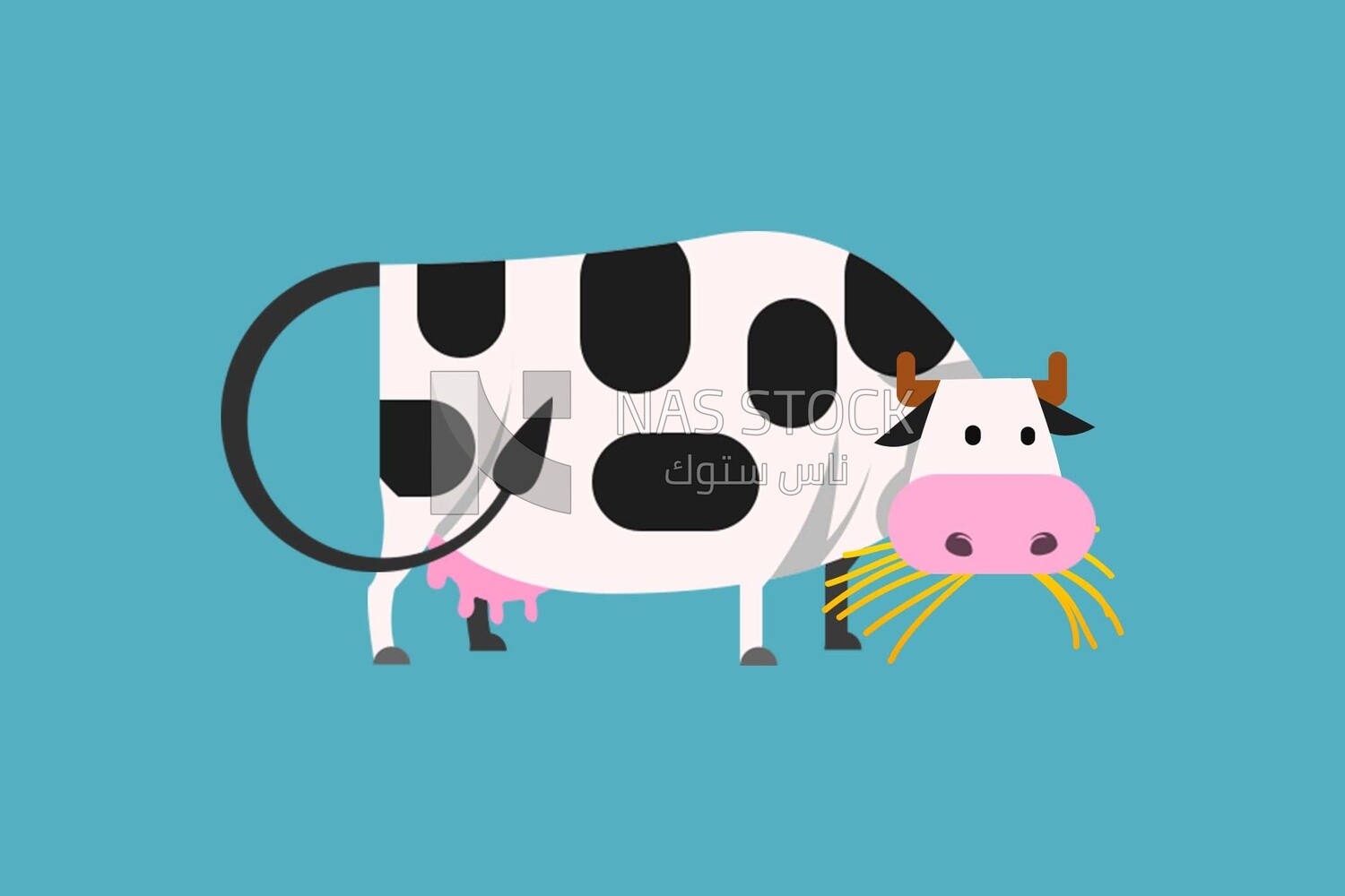 Cow, icons and templates, vector illustrator