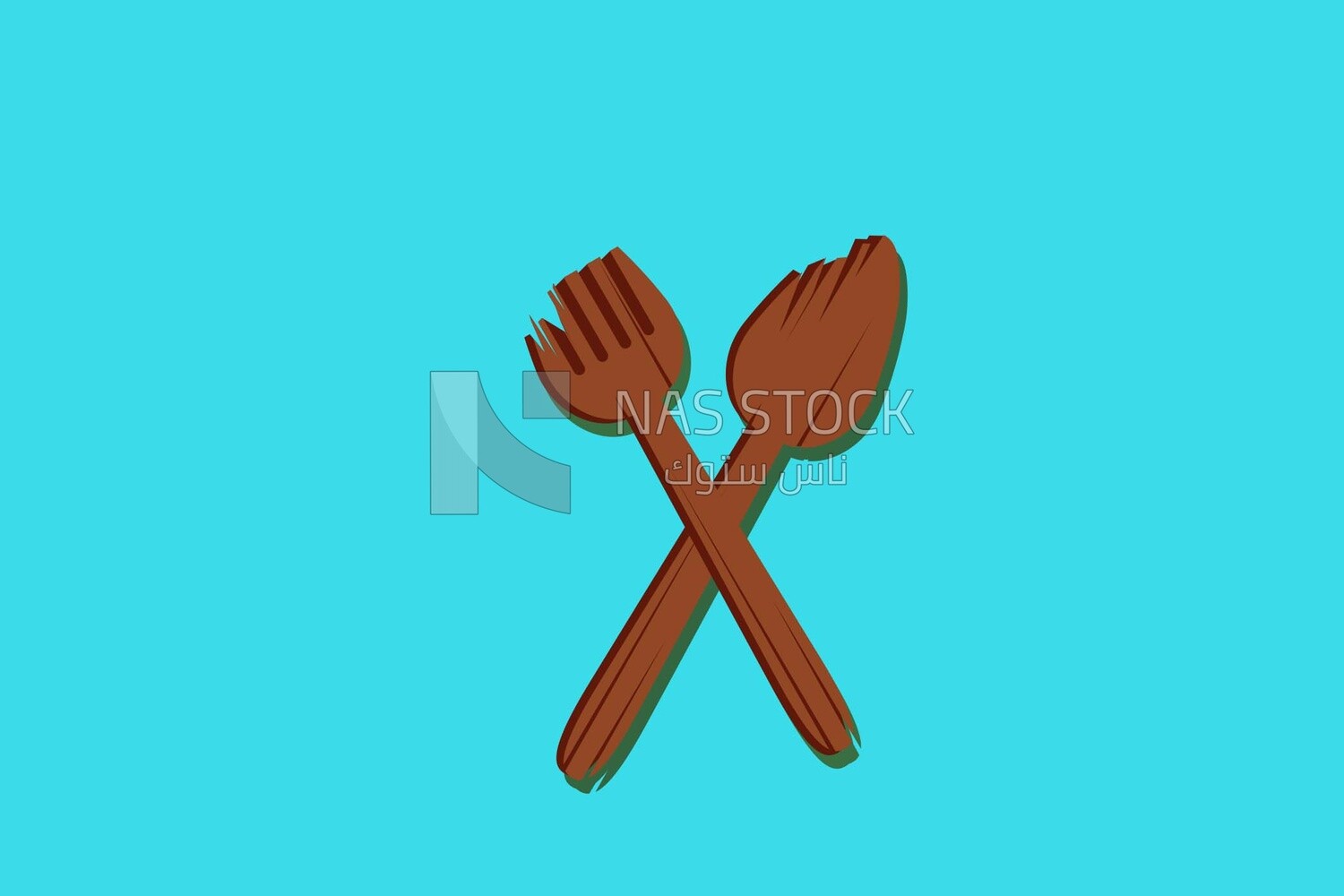 Fork and knife, icons and templates, vector illustrator