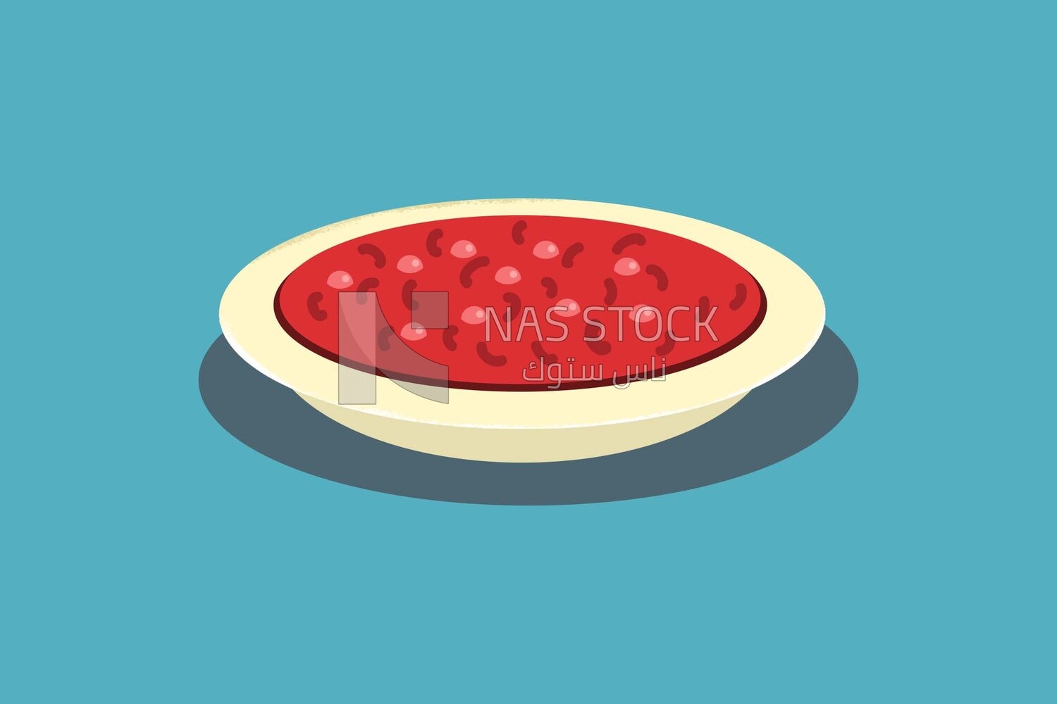 Plate with food in it, icons and templates, vector illustrator