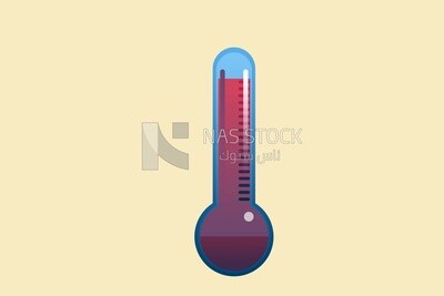 Thermometer, icons and templates, vector illustrator