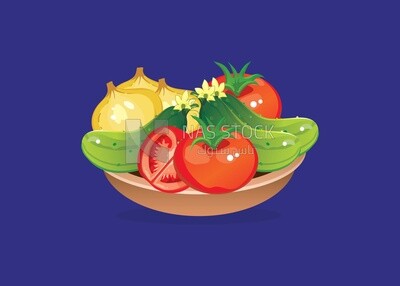 Plate with vegetables icon, icons and templates, vector illustrator