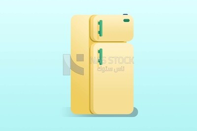 Fridge, icons and templates, vector illustrator