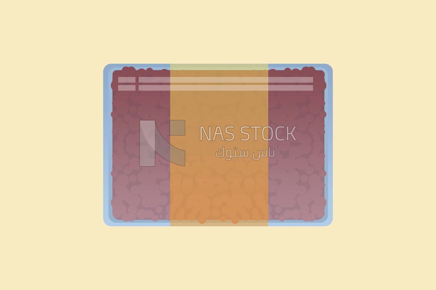 Red beans in a box, icons and templates, vector illustrator