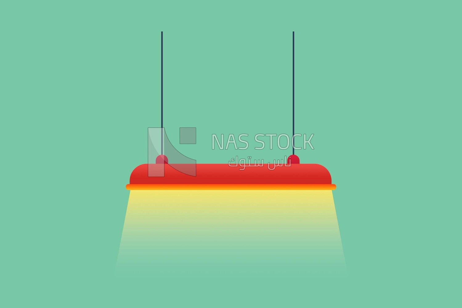 Hanging lamp, icons and templates, vector illustrator