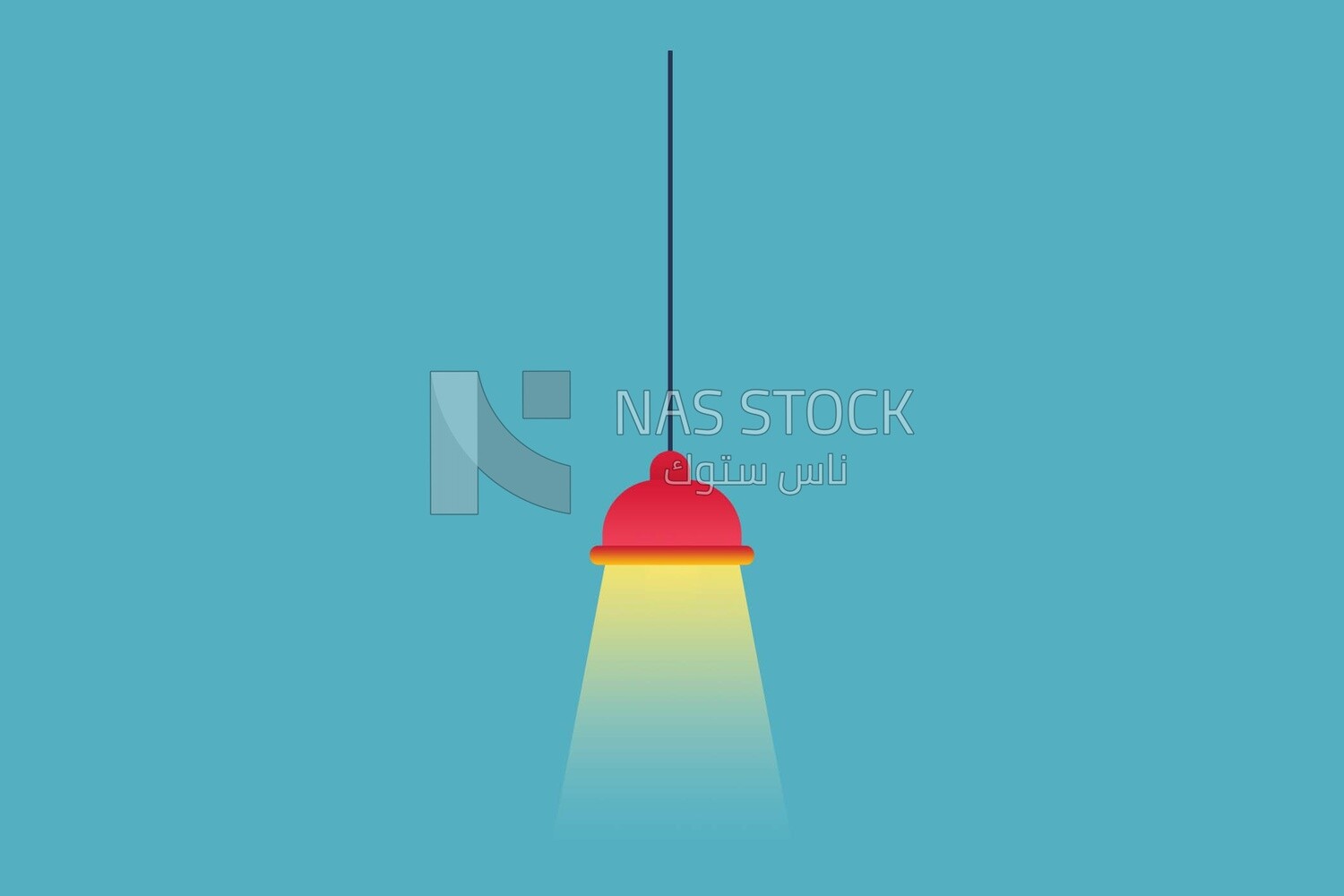 Hanging lamp, icons and templates, vector illustrator