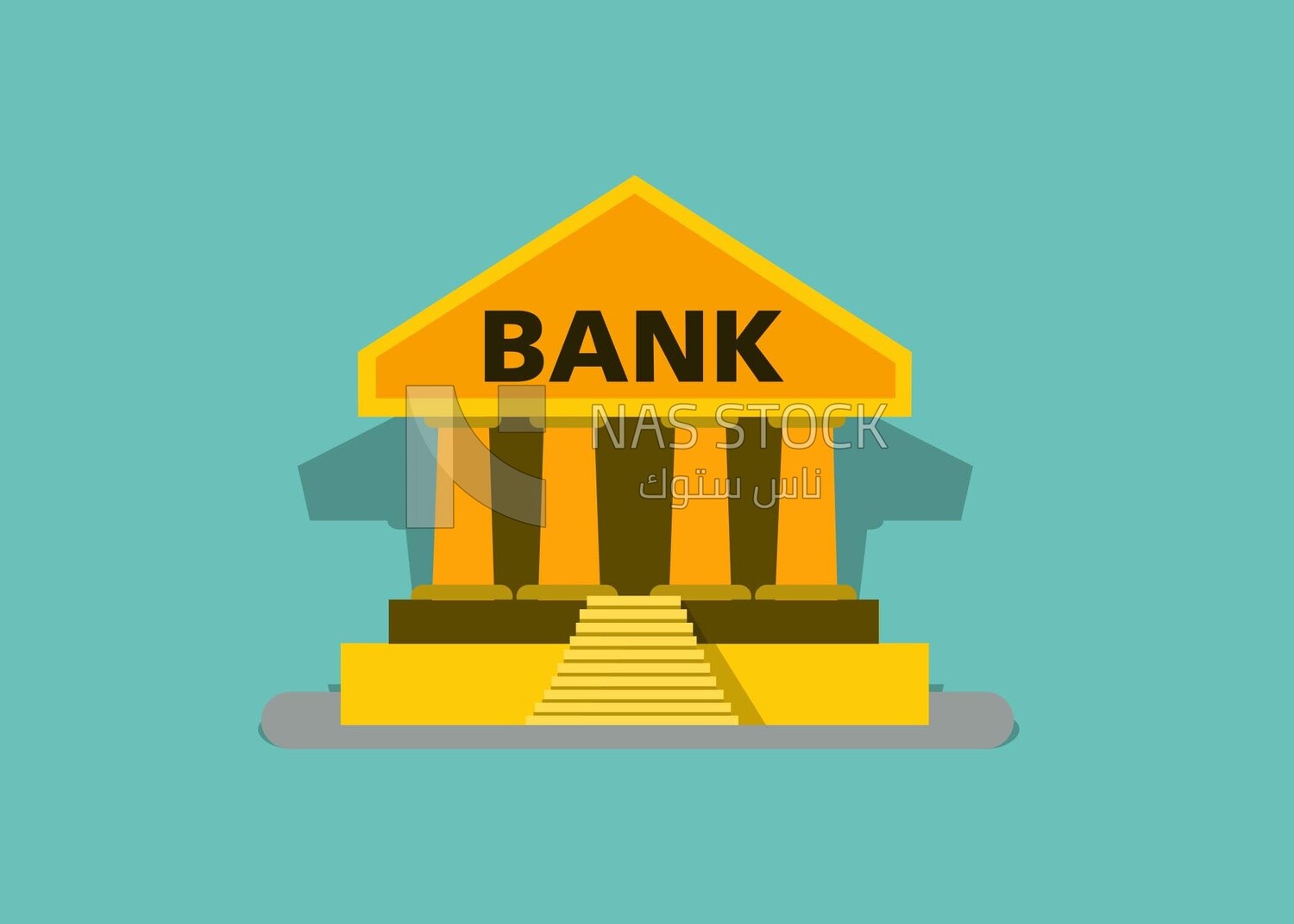 Bank Building icon, icons and templates, vector illustrator