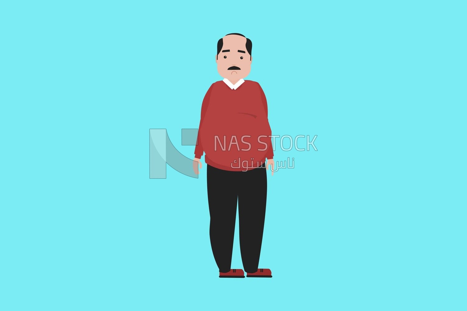 Character of a man, vector illustrator
