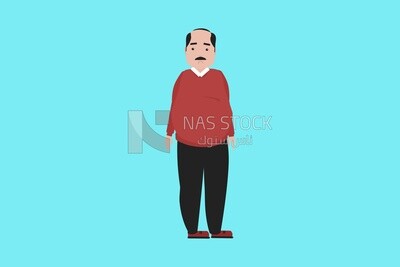 Character of a man, vector illustrator