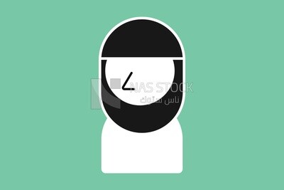 Character of a gulf woman, vector illustrator