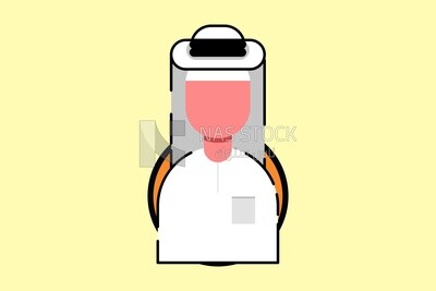 Character of a gulf man, vector illustrator