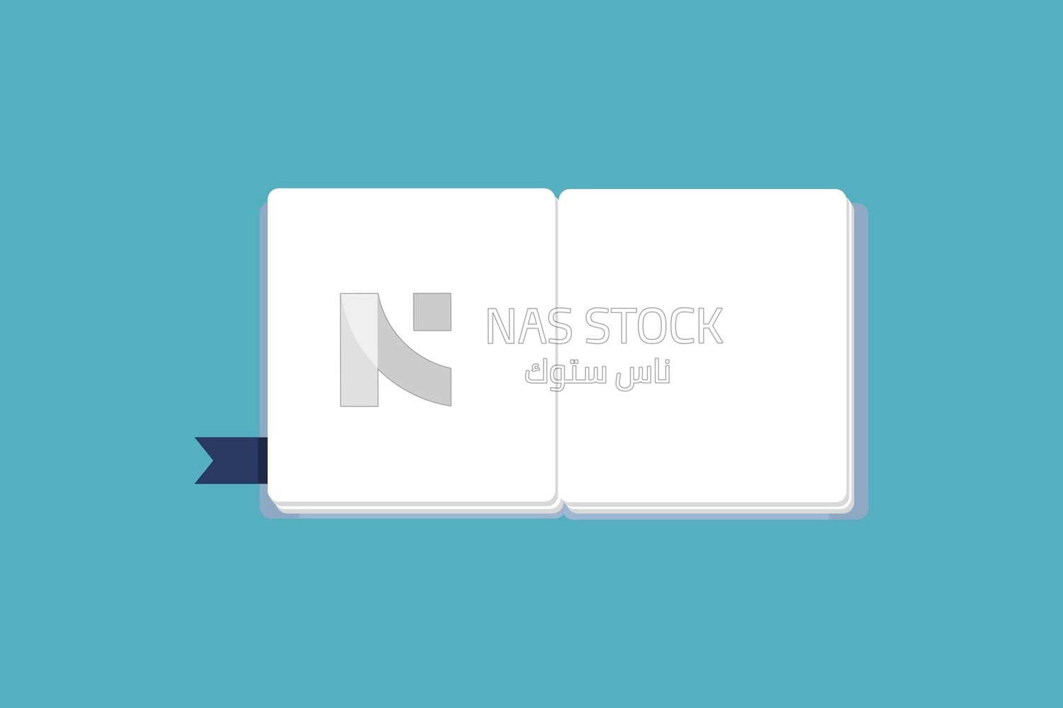 Open book, icons and templates, vector illustrator