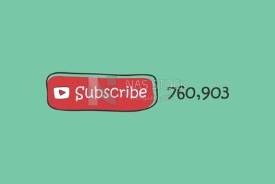 Subscribe icon on youtube, icons, templates and vector illustrator