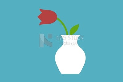 Flower vase icon, icons, templates and vector illustrator