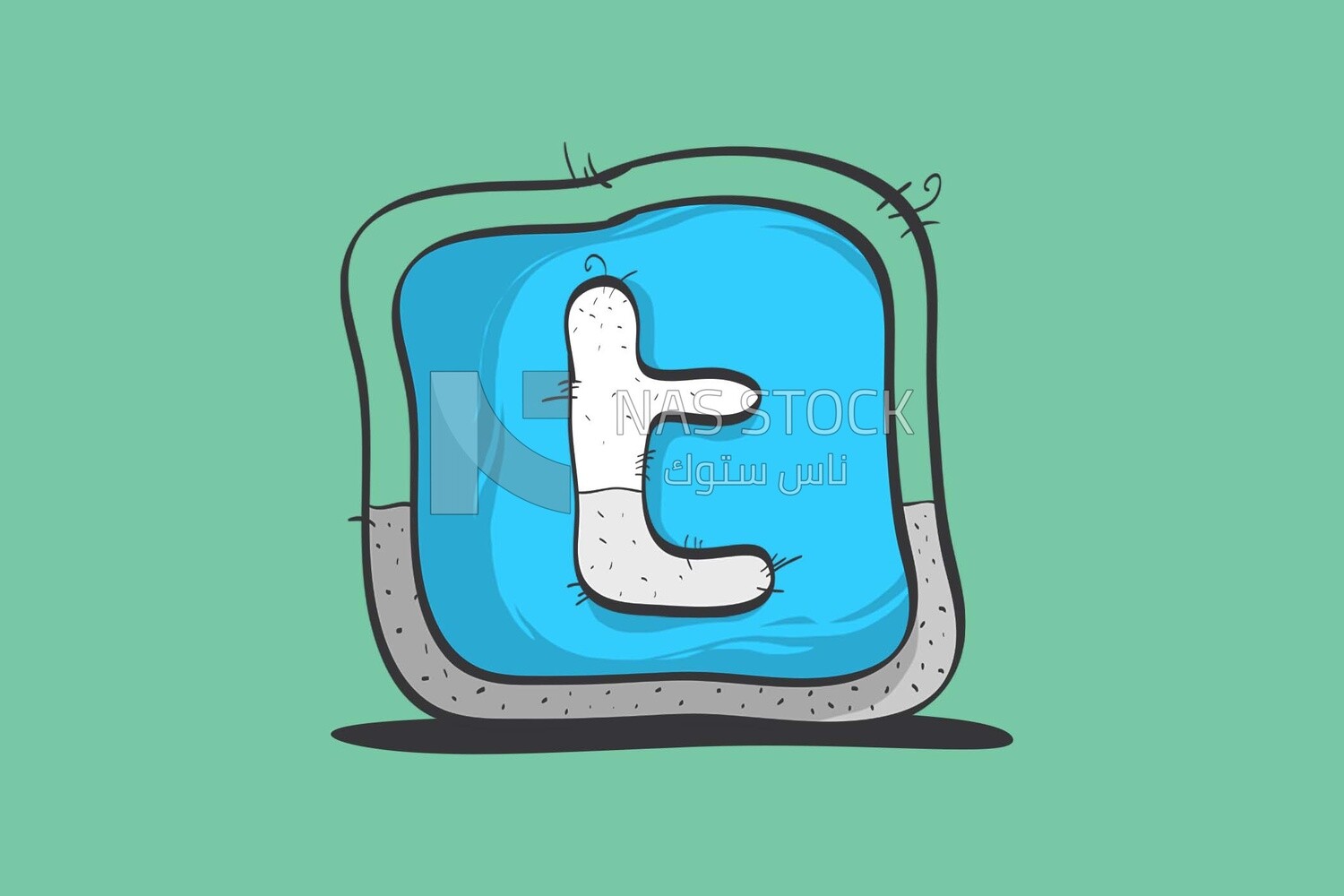 The logo of twitter, icons, templates and vector illustrator