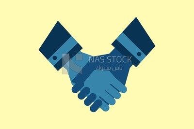 Two hands check together, icons, templates and vector illustrator
