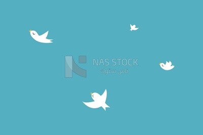 Flying Birds, icons, templates and vector illustrator