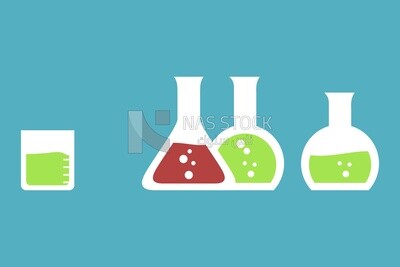 Test tube, icons, templates and vector illustrator