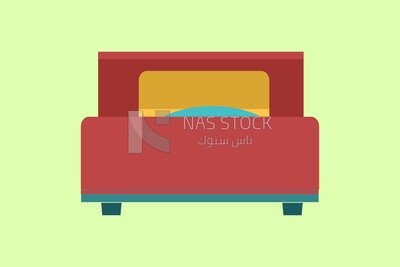 Bed, icons, templates and vector illustrator