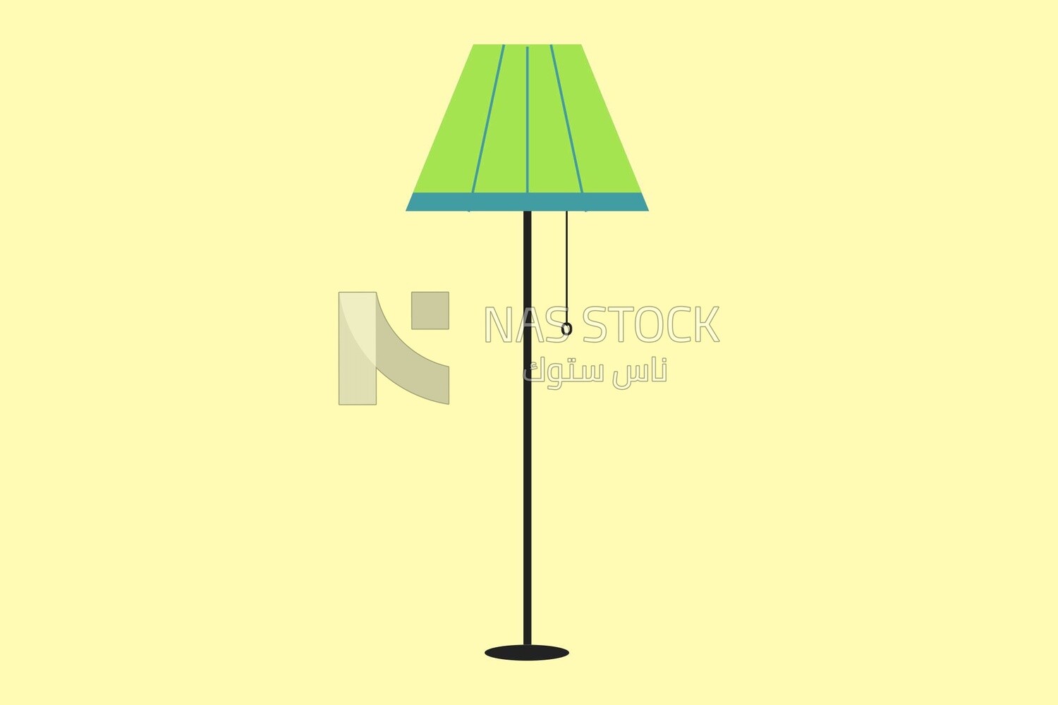 Floor lamp, icons, templates and vector illustrator