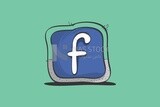 The logo of facebook, icons, templates and vector illustrator