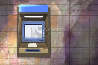 ATM machine icon, vector illustrator