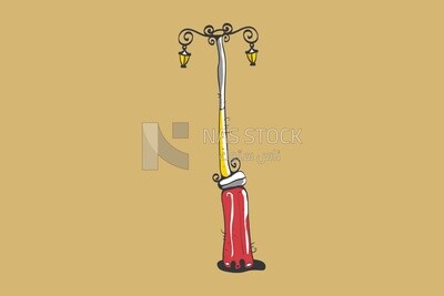 Lamppost icon, icons, templates and vector illustrator