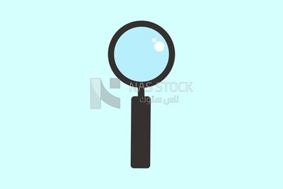 Magnifying glass, icons, templates and vector illustrator