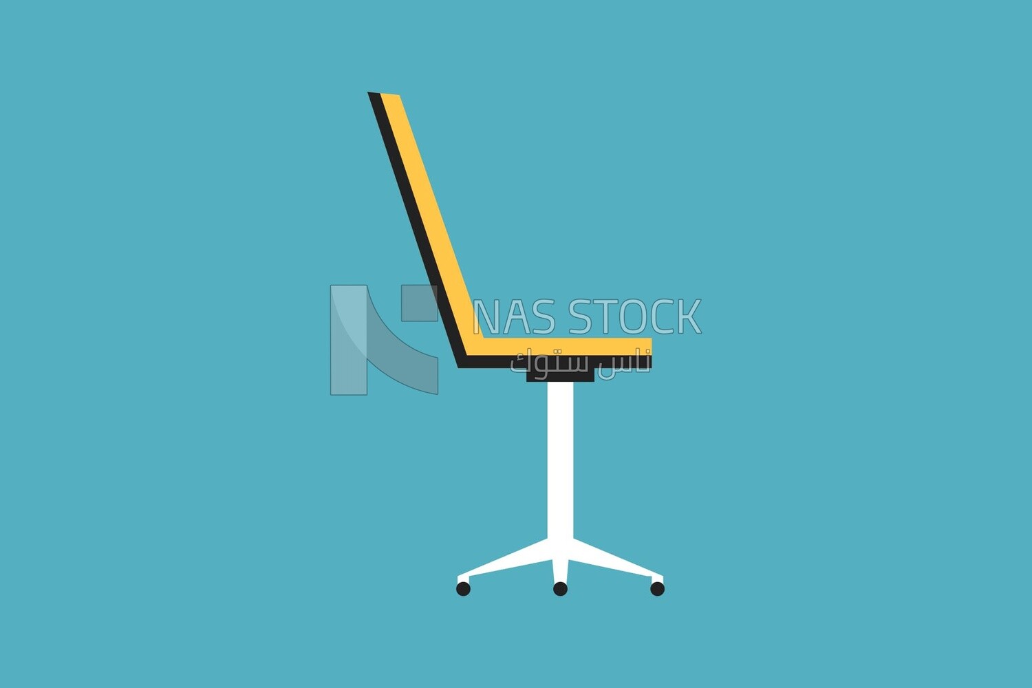 Office chair, icons, templates and vector illustrator