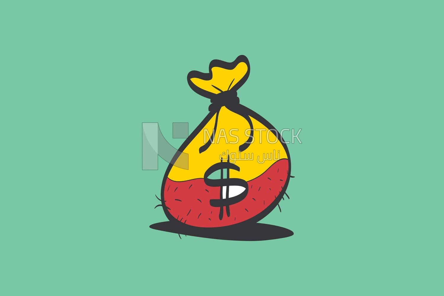 Bag of money icon, icons, templates and vector illustrator