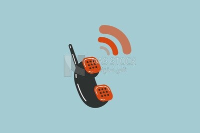 Telephone, icons, templates and vector illustrator