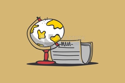 The globe, icons, templates and vector illustrator