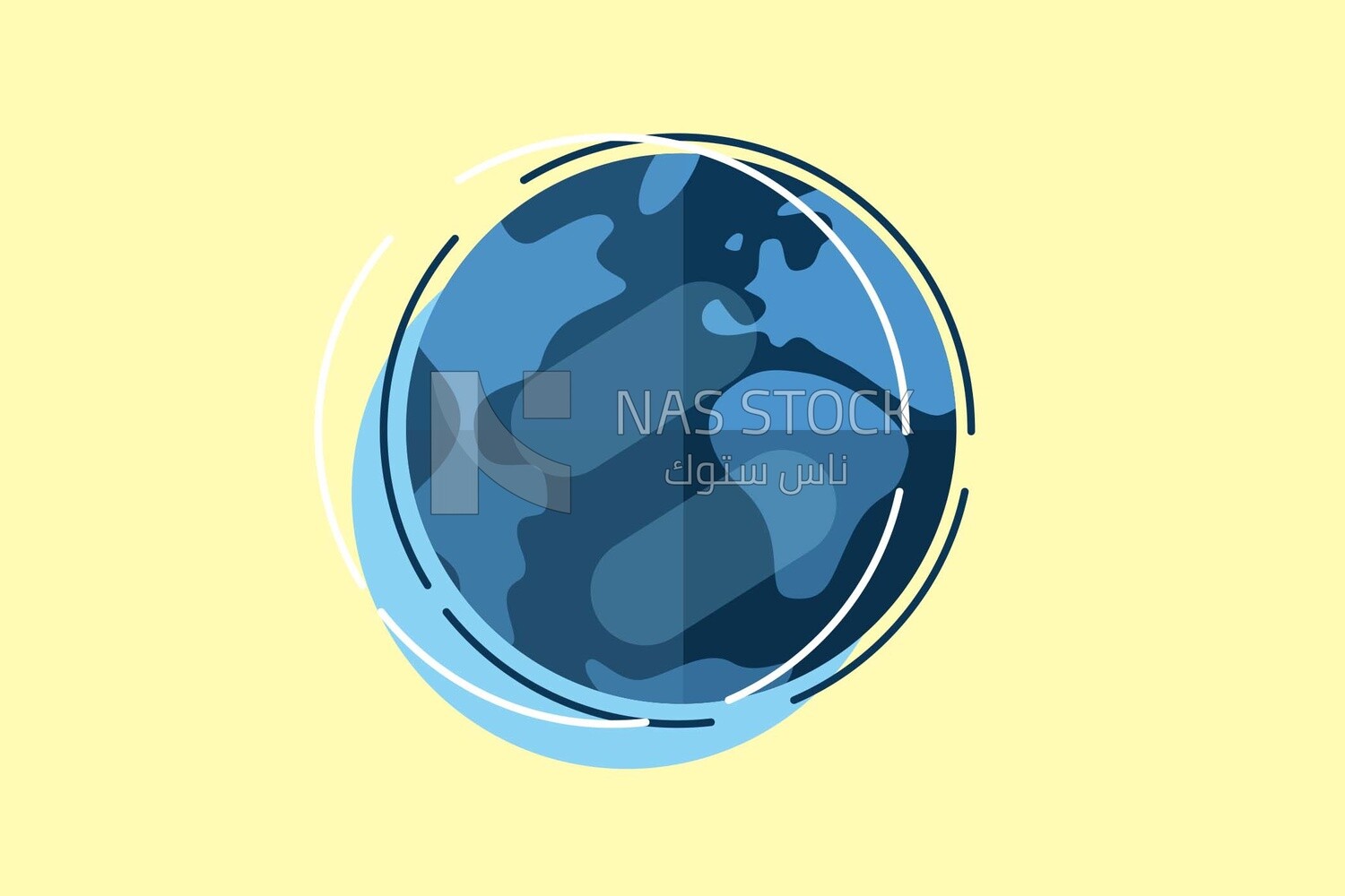 The globe, icons and templates, vector illustrator
