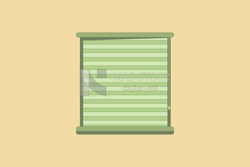 Window with curtains, icons, templates and vector illustrator