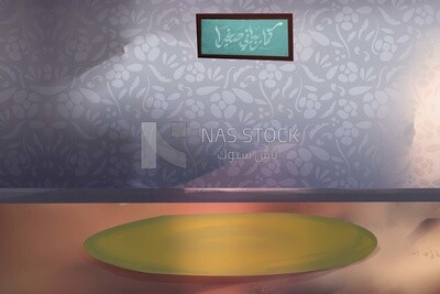 Grey background with a photo frame on it, vector illustrator