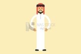 Character of a gulf man, vector illustrator